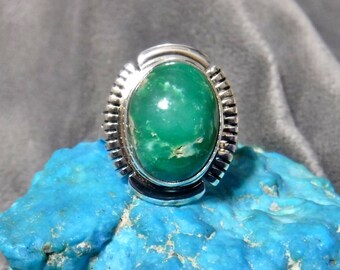 NATURAL ROYSTON TURQUOISE Anello #1399-bp