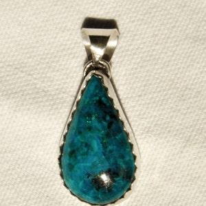 ELEGANT  CHRYSOCOLLA  PENDANT    #  802