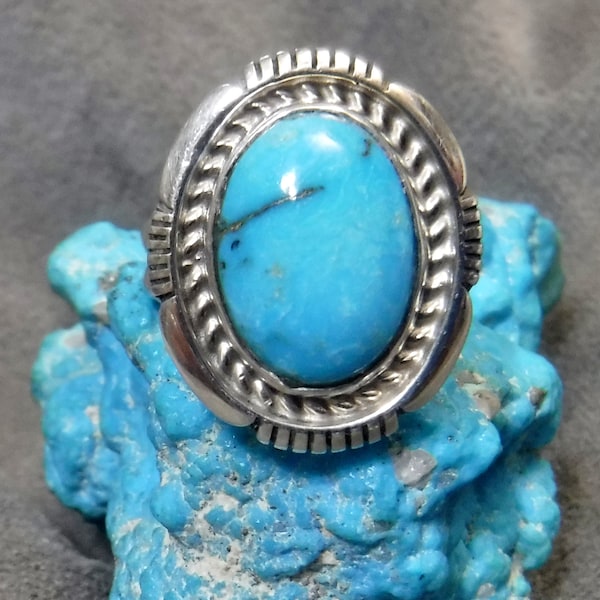 Natural Candelaria Turquoise Ring   #1535-y
