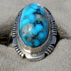NATURAL CANDELARIA TURQUOISE Ring 1148-w - Etsy