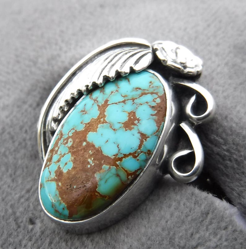 NATURAL ROYSTON TURQUOISE Ring #1066