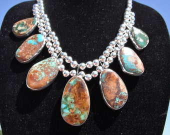 LARGE ROYSTON TURQUOISE Necklace   #1272-L
