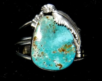 Natural Royston Turquoise Bracelet   #1618-L