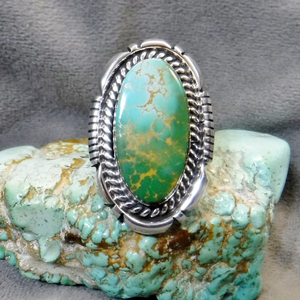 Awesome Natural Royston Turquoise Ring   #1747-Y