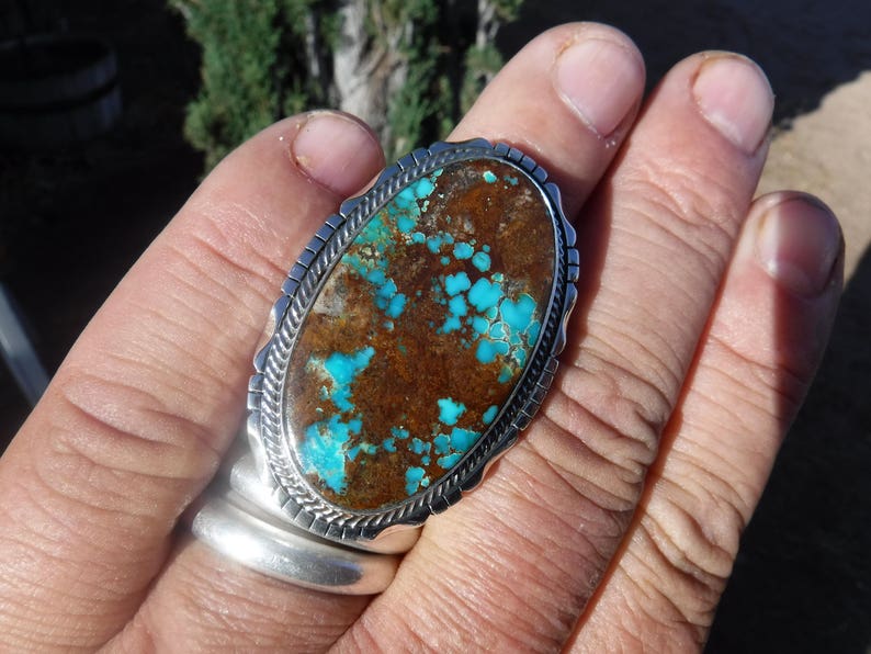 Large Royston Turquoise Ring 1082-w image 4