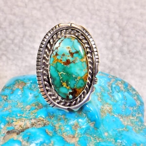 Natural Royston Turquoise Ring  #1819-T