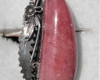 High Grade Natural   Rhodochrosite Ring  # 1193-w