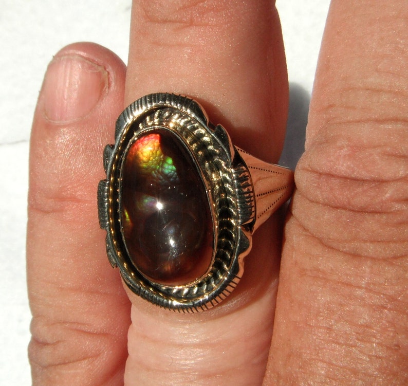 MENS FIRE AGATE Ring 805 Etsy