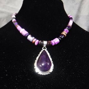 NATURAL SUGILITE PENDANT    # 1359-w