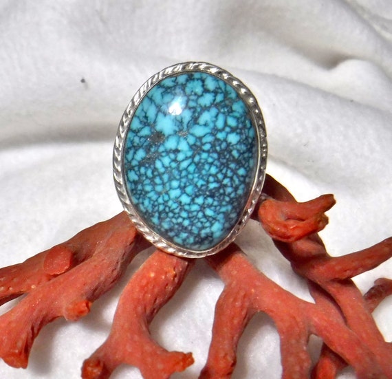 Tight Spider Matrix Turquoise Chunk Nuggetvintage Navajo Native American Jewelry jewelry Necklace Tight Spider Matrix Turquoise Chunk Nuggetvintage Navajo Native American Jewelry jewelry Necklace