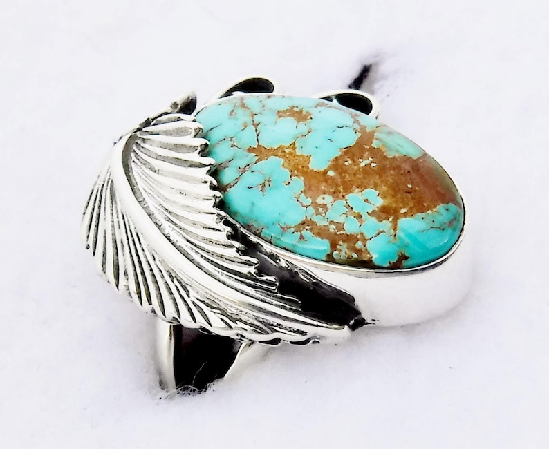 NATURAL ROYSTON TURQUOISE Ring #1066