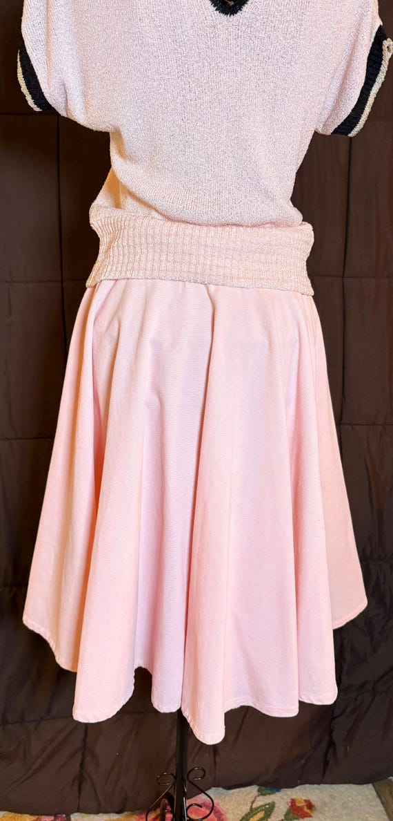 Vintage Pink Poodle Skirt | Handmade 1950s Novelt… - image 4