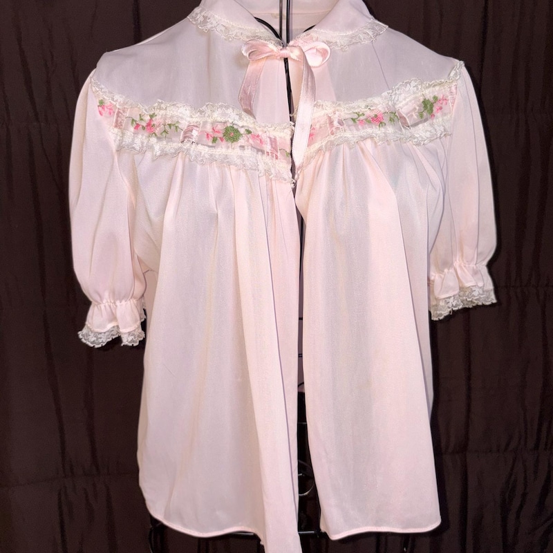 Vintage Sheer Bed Jacket - Etsy
