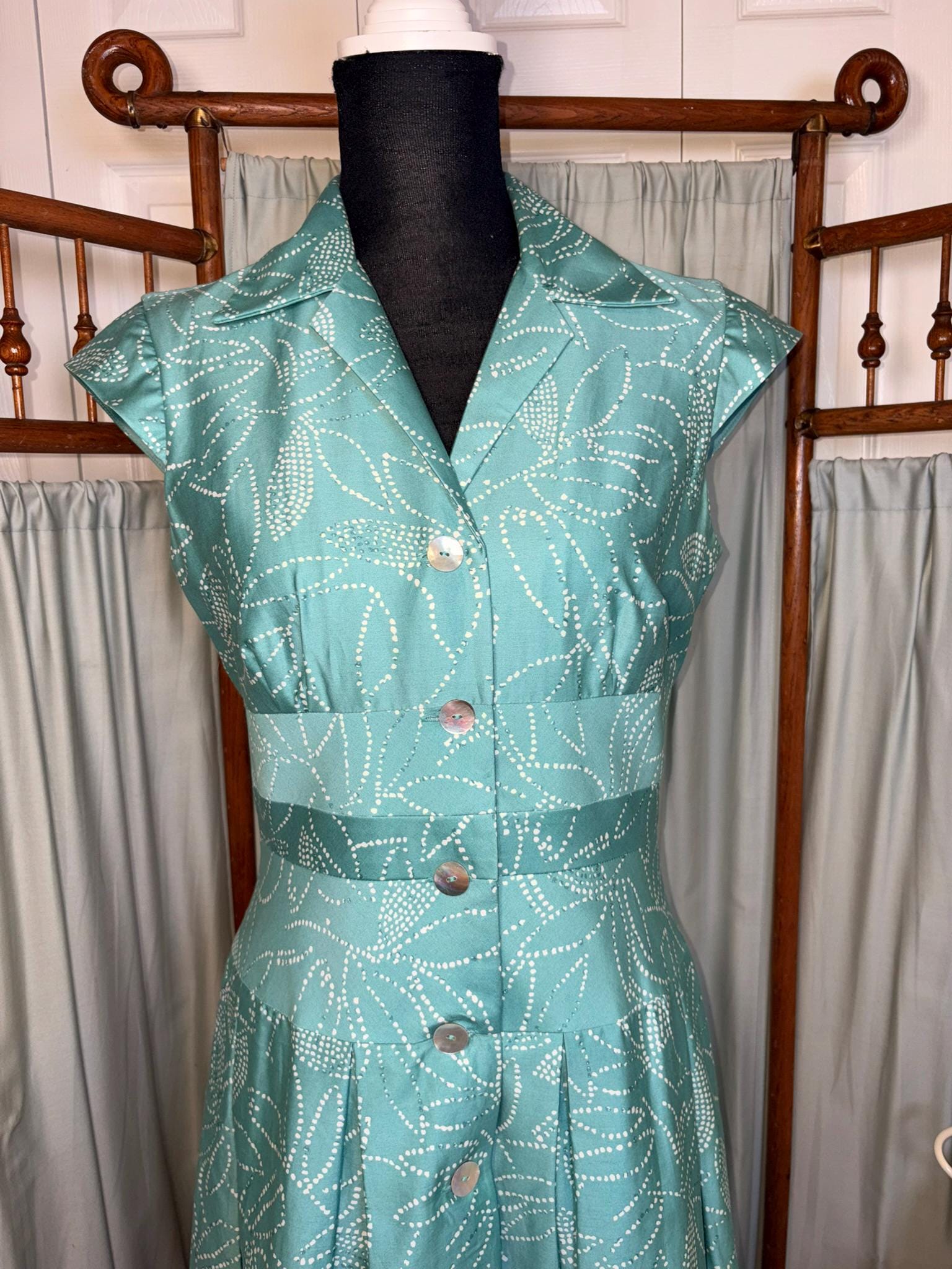 liz claiborne fit and flare dress Elsbeth Sheer Mock Neck Fit & Flare Fit and Flare main image 0