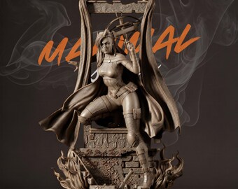 La Cazadora STL Escala 1:6 Modelo para impresión 3D de Vigilante Femenina Estatua de Heroína Oscura Sin soporte