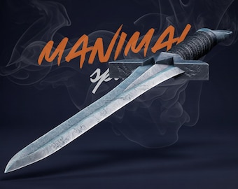 Espada de Wonder Girl STL Escala 1:1 Espada de tamaño real Modelo para impresión 3D Arma de guerrero Accesorio para cosplay Sin soporte One Piece