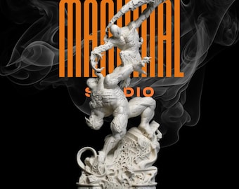 Diorama STL de Venom vs. Carnage: Estatua a escala de One Piece de Savage X Pose (descarga digital no compatible)