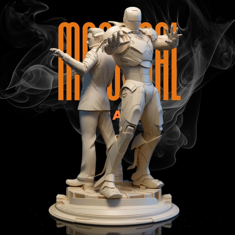 Marvel Iron Man resin print model