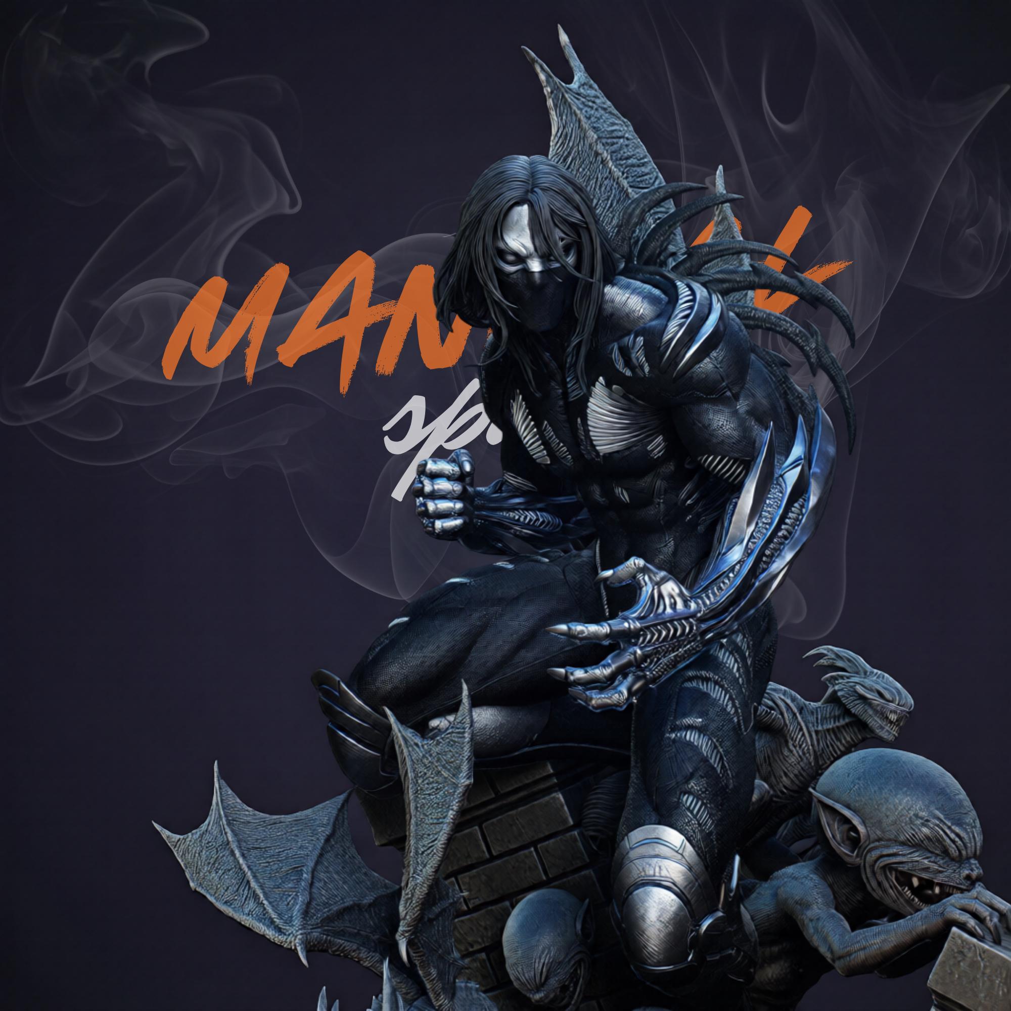 Dark Demon Warrior Statue 3D Print Model Diorama (STL Digital Download ...
