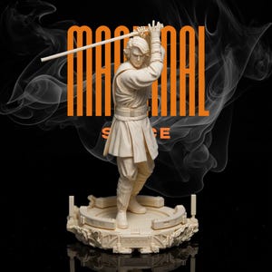 Anakin Skywalker STL 3D-modell | Star Wars Episod III-staty | Skala 1:6 med hög detaljrikedom | One Piece-samlarobjekt