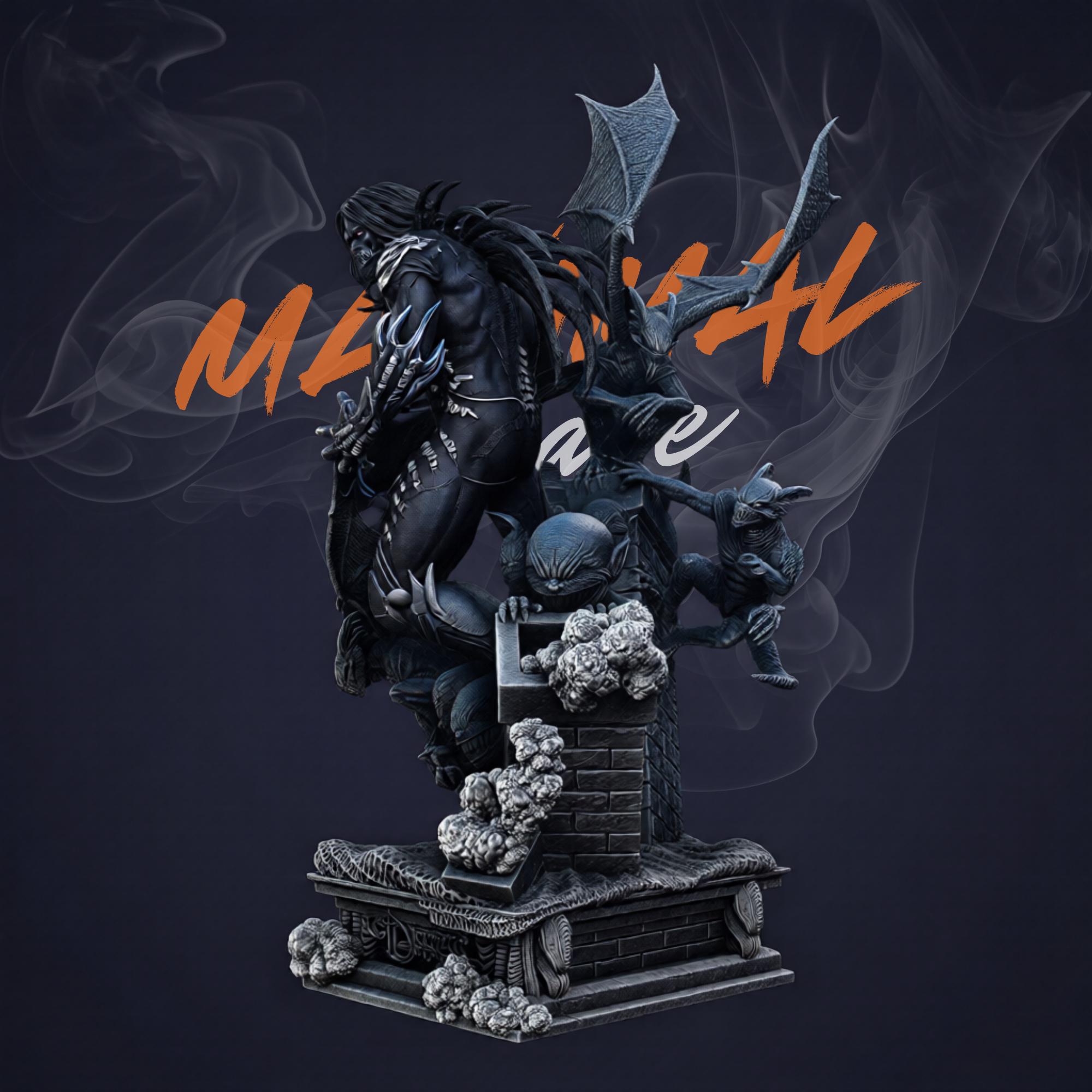 Dark Demon Warrior Statue 3D Print Model Diorama (STL Digital Download ...