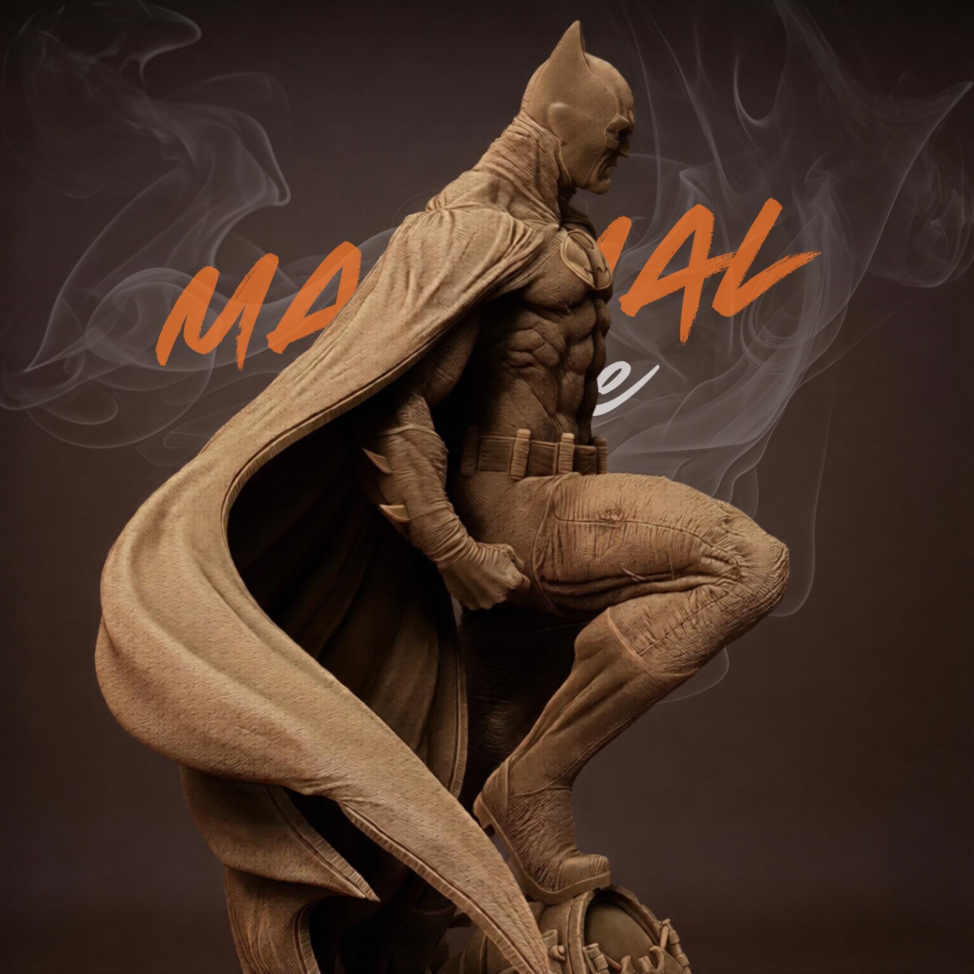 Dark Knight Vigilante STL 3D Print Model 1/6 Scale Gothic Hero Statue ...