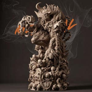 Estátua do Rei Demônio Omega Spawn em escala 1:6 - Modelo para impressão 3D em STL (Download Digital)