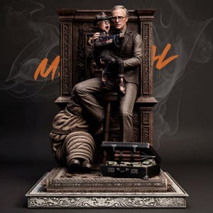 Crime Puppet Master Duo Statue 1:6 Scale 3D Print Model (STL Download)