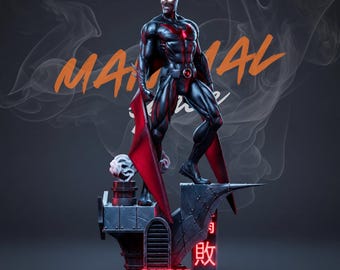 Estatua futurista del Caballero Oscuro / Impresión 3D de héroe cibernético a escala 1:6 (archivo STL)