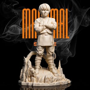 Anakin Skywalker Kid STL 3D-modell | Star Wars Young Anakin-staty | Samlarobjekt i skala 1:6 | Högdetaljigt One Piece
