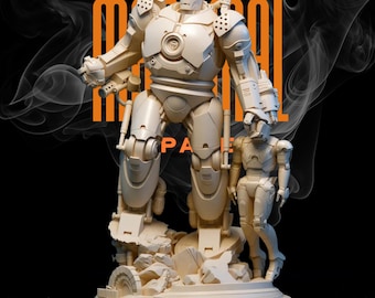 Iron Monger STL – Massive Armored Villain Statue | 1:6 Scale | One Piece | X Pose | 3D Printable Model