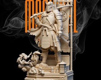 Modelo 3D STL de Boba Fett Samurai / Estatua de Star Wars Samurai Fusion / Escala 1:6 con gran detalle / Coleccionable de One Piece