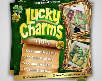 März St. Patrick's Day Flyer | Bearbeitbare Canva Promo Grafik (Digitaler Download)