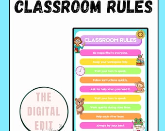 Poster für Grundschullehrer | Farbenfrohe, kinderfreundliche Canva Vorlage