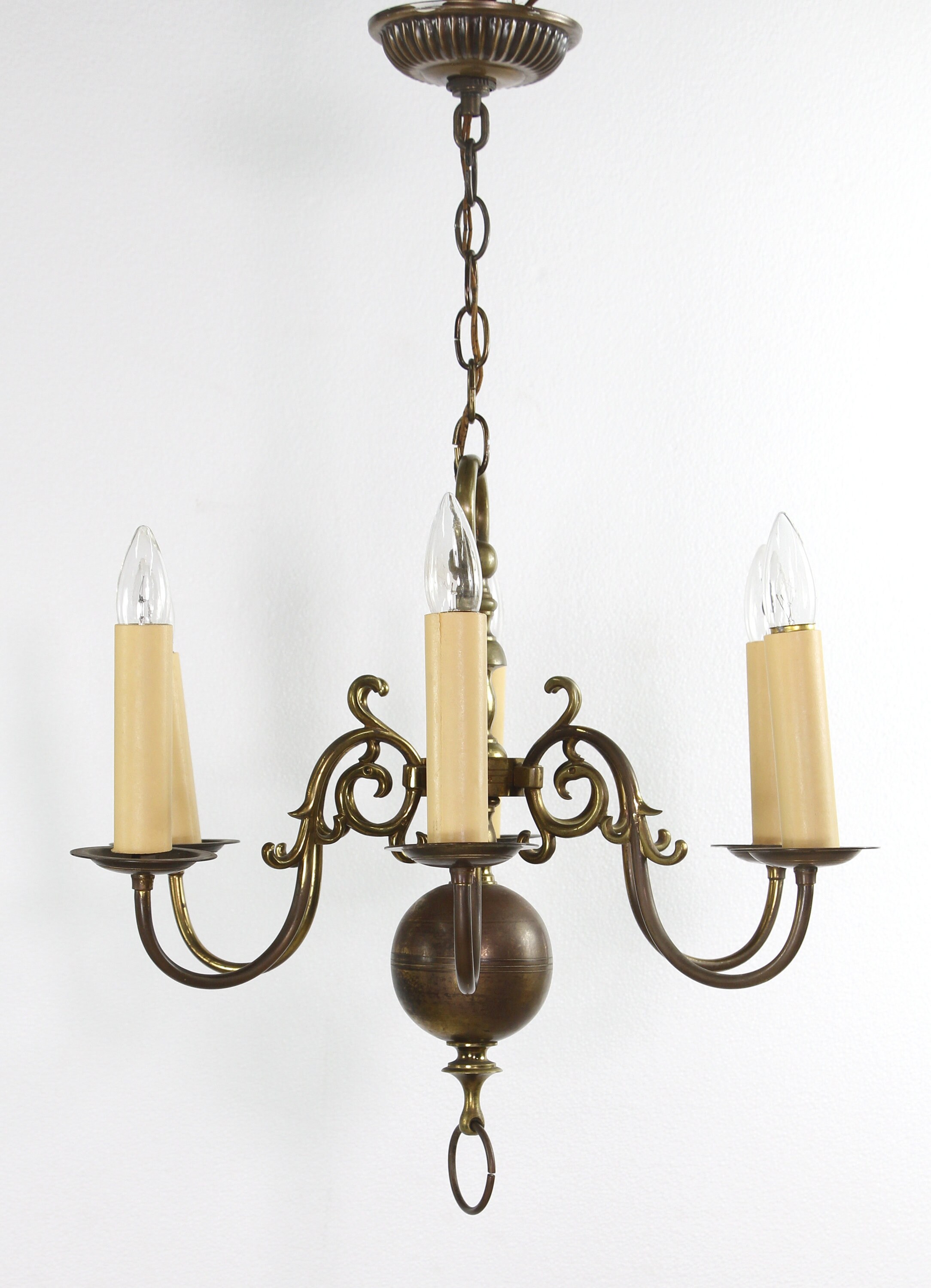 Williamsburg chandelier antique online brass