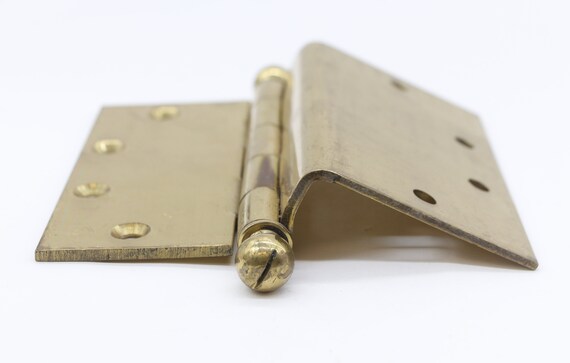Vintage Polished Brass Lawrence 5.5 X 5 Offset Door Hinges Etsy