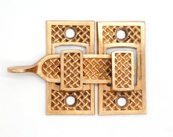 Antique Weave Pattern Traditional Bronze Shutter Latch