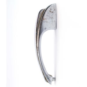 1950s Art Deco Chrome Plated Brass 4.5 in. Bridge Drawer Cabinet Pull