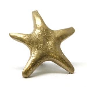 New Gold Finish Star Cabinet Drawer Knob