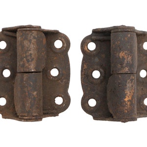 Pair of Antique Classic Cast Iron Screen Door Spring Hinges