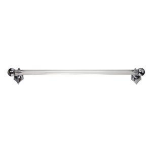 Waldorf Astoria Bathroom Nickel Art Deco Glass & Towel Bar