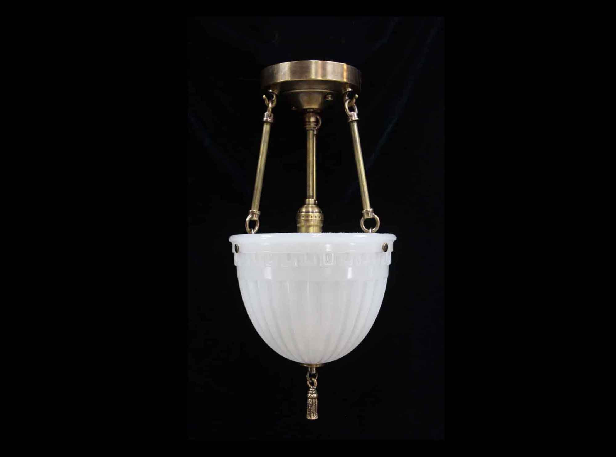 Edwardian glass on sale pendant light