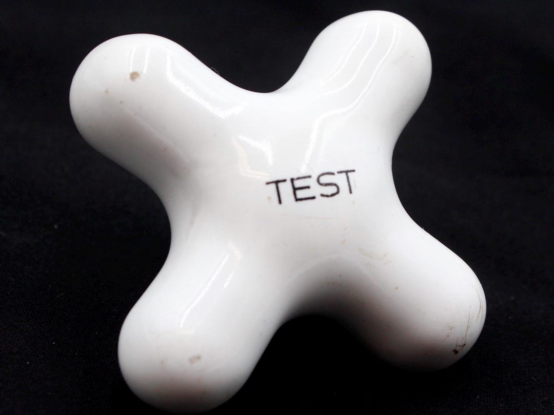 Vintage Ceramic Test Faucet Handle - Etsy