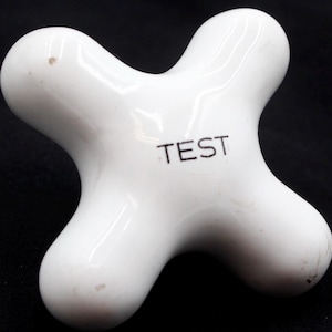 Vintage Ceramic Test Faucet Handle