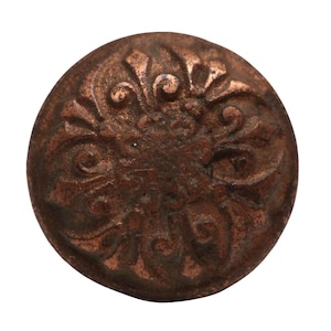 Antique Copper Plated 1.25 in. Cast Iron Drawer Cabinet Knob