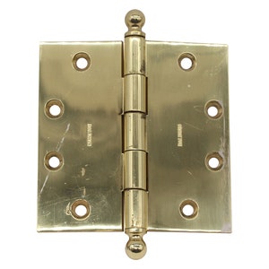 Vintage Classic Polished Brass Baldwin Butt Door Hinge
