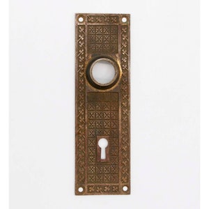 Antique 6.5 in. Bronze Aesthetic Passage Door Back Plate