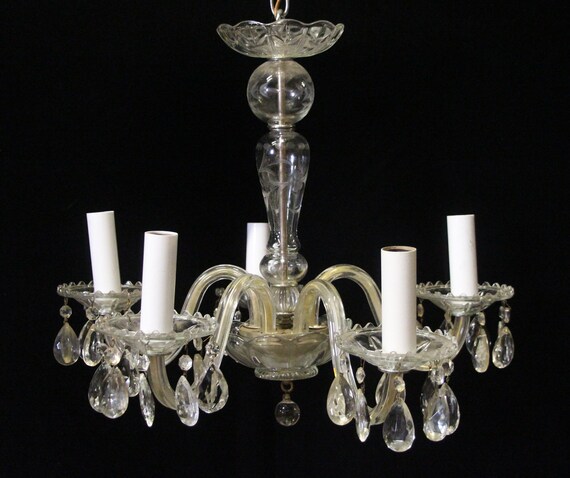 5 arm crystal chandelier deals