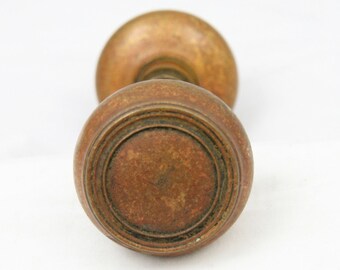 Antieke massief bronzen concentrische deurknoppen