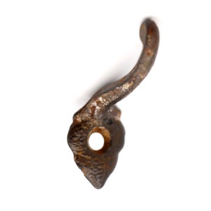 Petite 1 Arm Black Cast Iron Wall Hook
